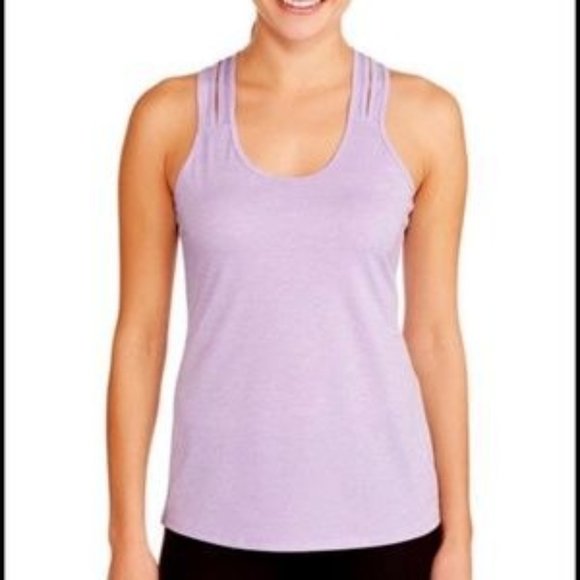 Avia Tops - Avia Large Athletic Tank Activewear Workout Racerback Double Strap Purple Lilac